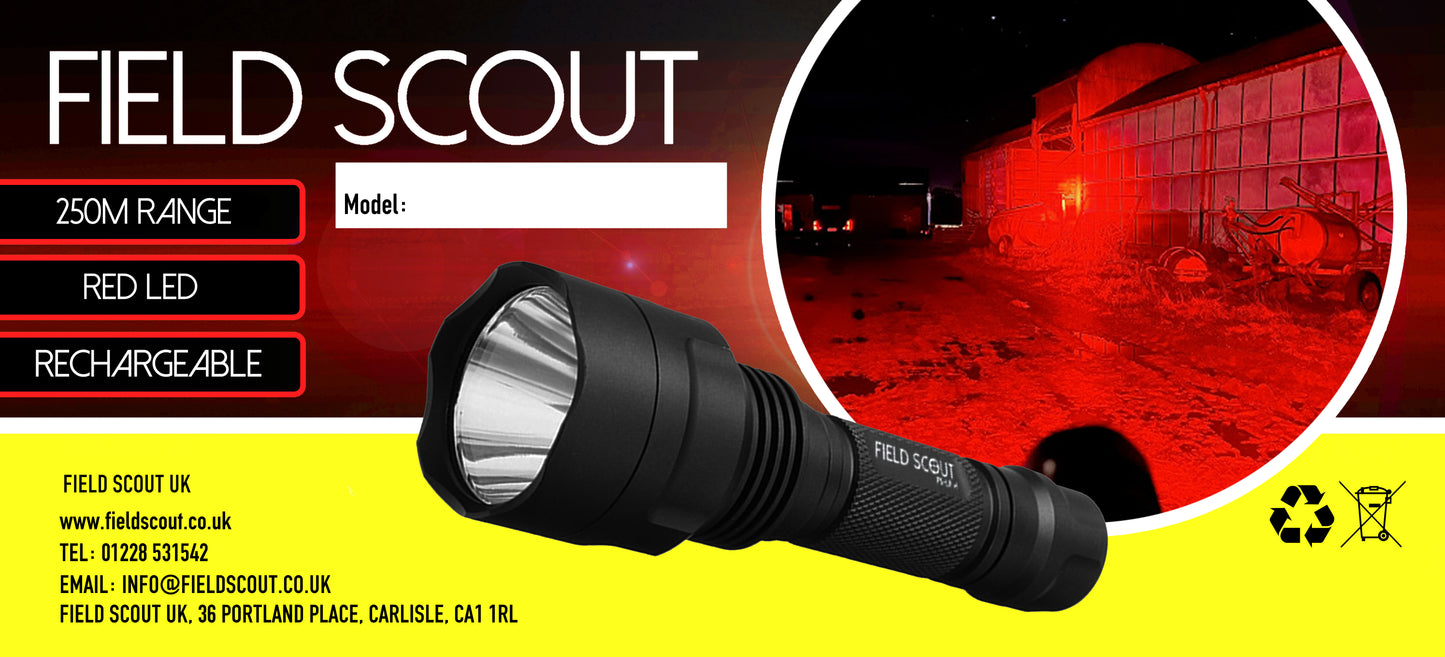 Field Scout Red Light Emitting Torch Head (Fits FS-LRv1 and FS-IRv1)